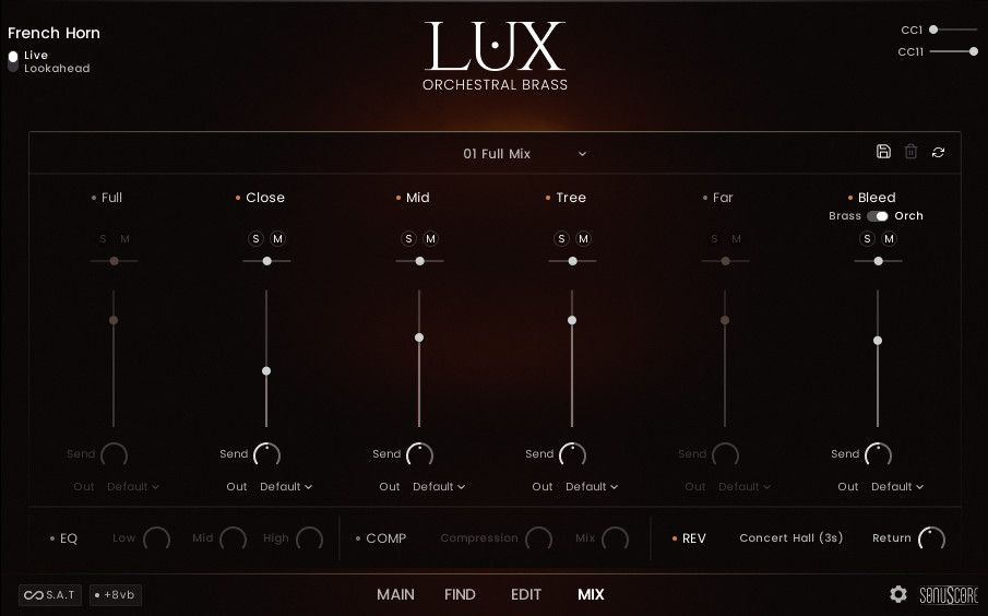 Mix page with the Save button